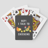 Jeu De Cartes Oui, Je Parle Aux Poulets (dos)
