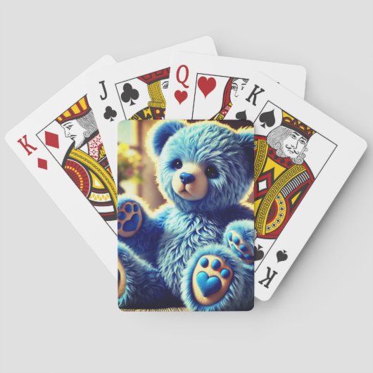 Jeu De Cartes Ours bleu Teddy (dos)