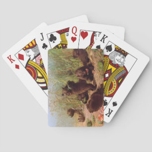 Jeu De Cartes Ours dans le Patch de la pastèque (par W.H. Beard)