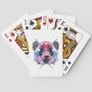 Jeu De Cartes Ours de panda géométrique