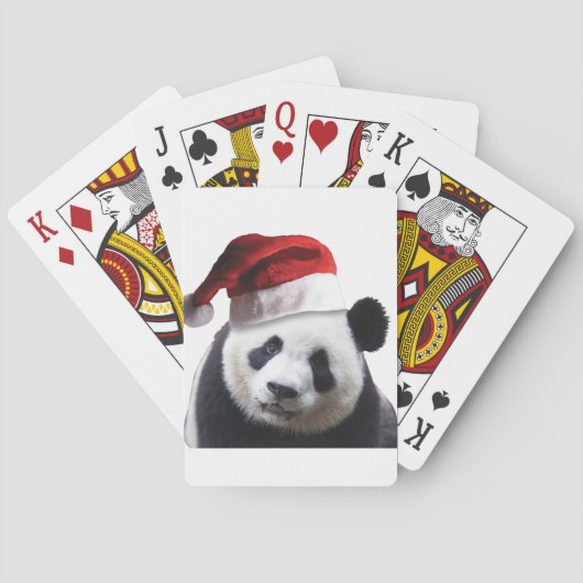 Jeu De Cartes Ours de panda Noël (dos)