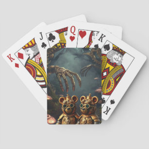 Jeu De Cartes Ours en gélatine mécaniques gothiques forêt sombre