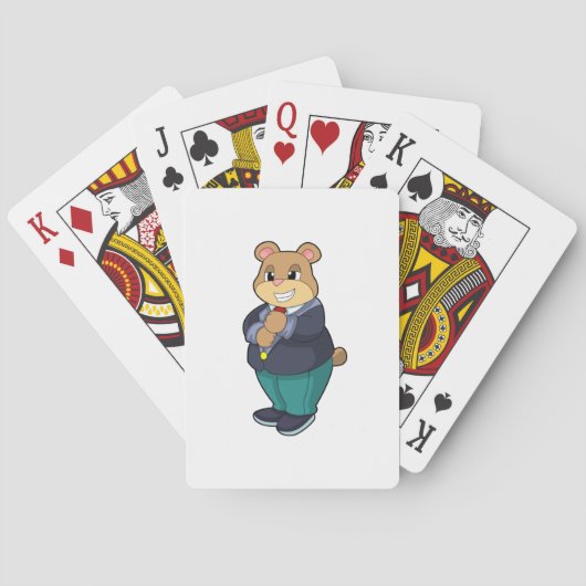 Jeu De Cartes Ours en marié avec costume (dos)