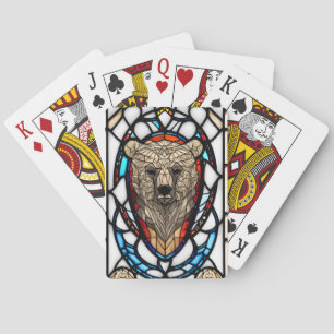 Jeu De Cartes Ours en verre tendu