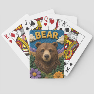 Jeu De Cartes Ours Forêt Collines Moderne KlayKoo