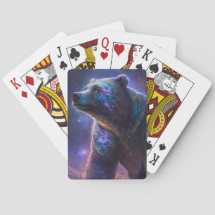 Jeu De Cartes Ours Gizzly Portrait animal Peinture Faune