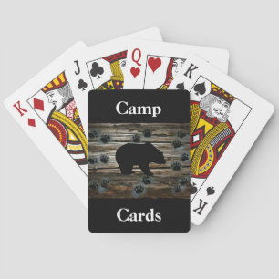 Jeu De Cartes Ours Noir Ours Noir Pâtes Bois Rustique