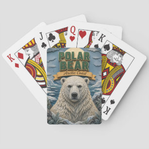 Jeu De Cartes Ours polaire côte arctique POPCUT
