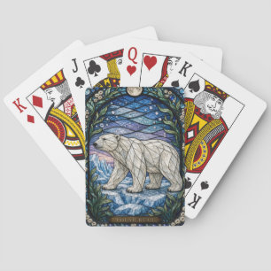 Jeu De Cartes Ours Polaire Pack Glace Illumina Vitrail