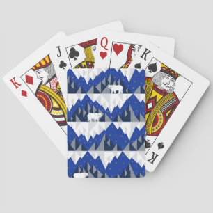 Jeu De Cartes Ours polaire sur Iceberg Motif sans couture.