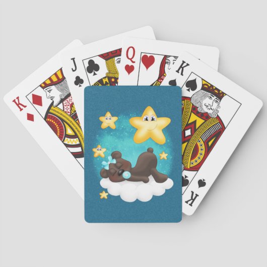 Jeu De Cartes Ours turquoise (dos)