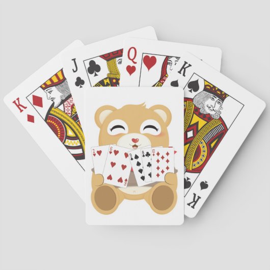 Jeu De Cartes Ourson bébé souriant mignon (dos)