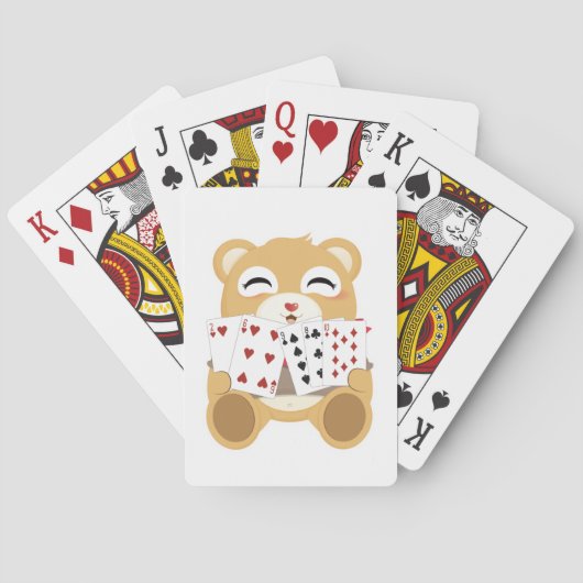 Jeu De Cartes Ourson bébé souriant mignon (dos)