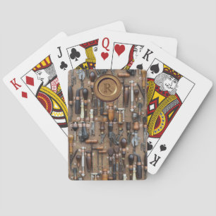 Jeu De Cartes Outils Vintages Monogrammes