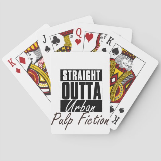 Jeu De Cartes Outta droit Pulp Fiction urbain (dos)