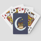 Jeu De Cartes Owl Moon Blue Cute Stars (dos)