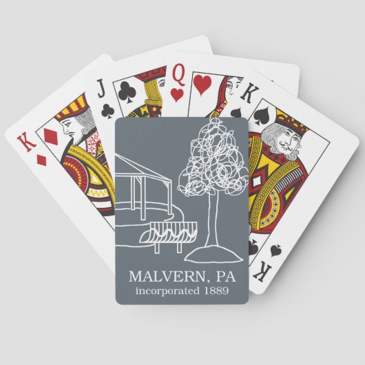Jeu De Cartes PA de Malvern - Cartes de jeu de parc de Burke (dos)