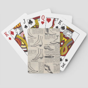 Jeu De Cartes Page de catalogue de chaussures pour dames ancienn