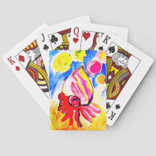 Jeu De Cartes pagure aquarelle amusant