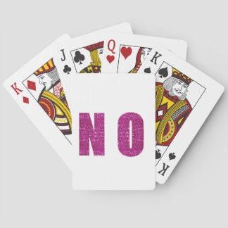 Jeu De Cartes paillée rose non