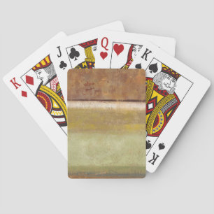 Jeu De Cartes Painting moderne dans Earth Tones by Norman Wyatt