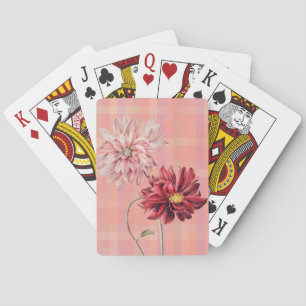 Jeu De Cartes Paire Fleur vintage Style Jouer Cartes