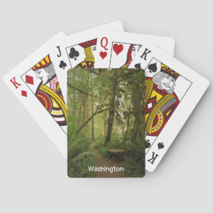 Jeu De Cartes Paisible Green Forest Trail Washington