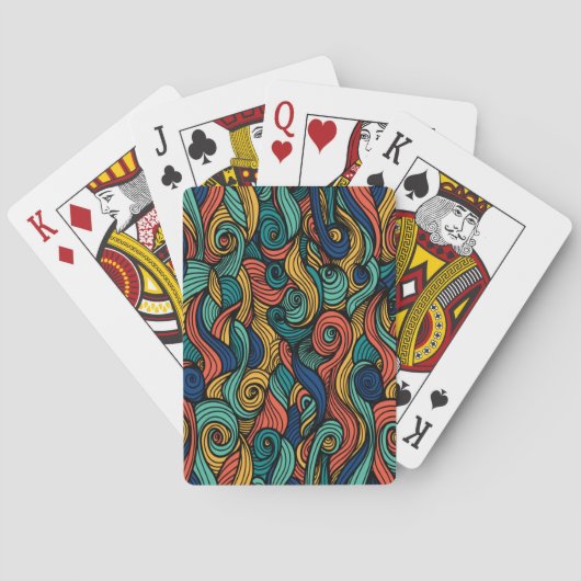 Jeu De Cartes Paisley haché (dos)