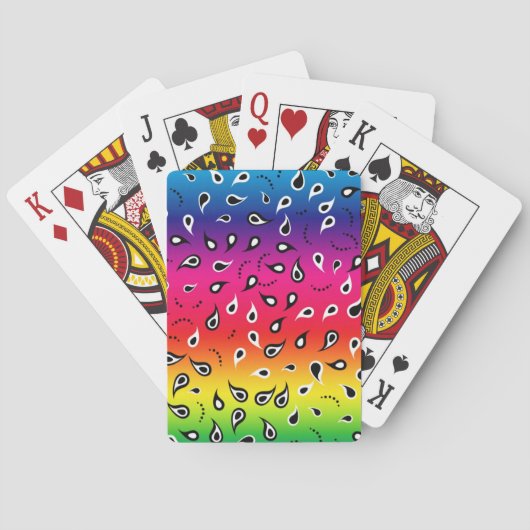 Jeu De Cartes Paisley Rainbow (dos)