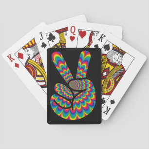 Jeu De Cartes paix doigts hippy