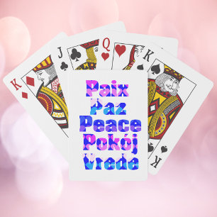Jeu De Cartes Paix Paz Paix Pokój Vrede Inspirant Amour Desi
