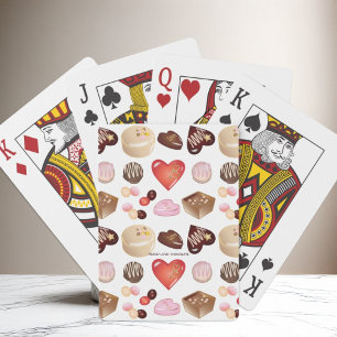 Jeu De Cartes Paix personnalisée Amour Chocolat Coeur de bonbons
