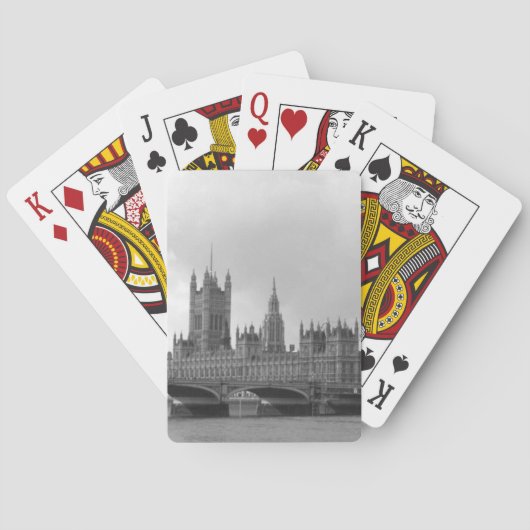 Jeu De Cartes Palais blanc noir de Westminster (dos)