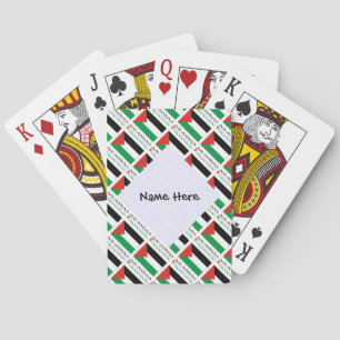 Jeu De Cartes Palestine et drapeau palestinien pavés de Votre No