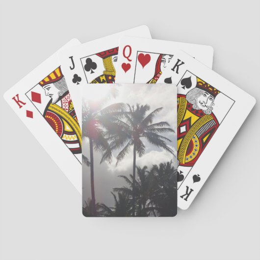 Jeu De Cartes Palmes bleues (dos)