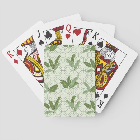 Jeu De Cartes Palmettes tropicales (dos)