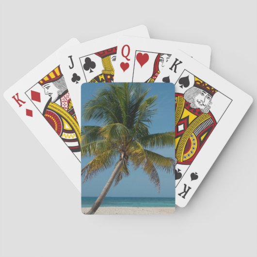 Jeu De Cartes Palmier et plage de sable blanc  2 (dos)