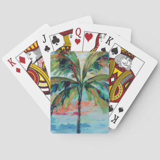 Jeu De Cartes Palmier tropical de | (dos)
