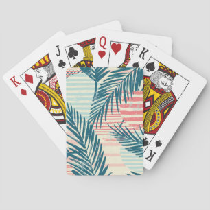 Jeu De Cartes Palmiers exotiques, textures dessinées à la main