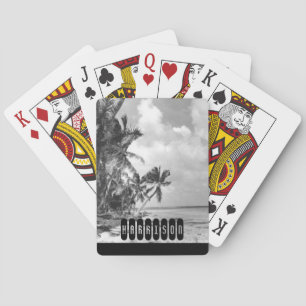 Jeu De Cartes Palmiers Personnalisés Vintage