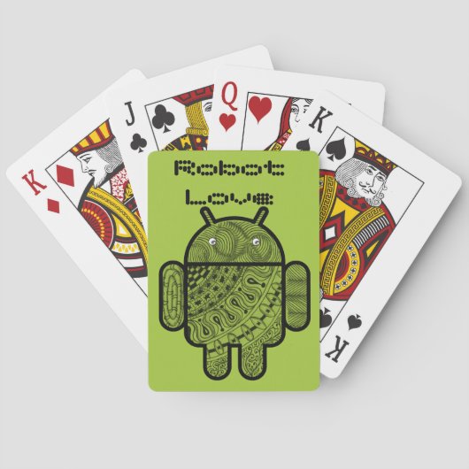 Jeu De Cartes Pancho Doodle Character pour le robot Android™ (dos)