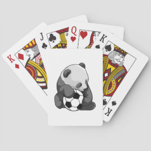 Jeu De Cartes Panda avec balle de football