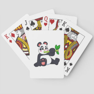 Jeu De Cartes Panda avec bambou