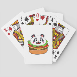 Jeu De Cartes Panda avec hamburger