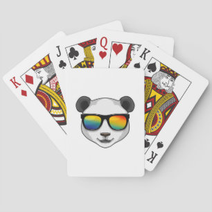 Jeu De Cartes Panda avec lunettes de soleil