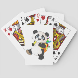 Jeu De Cartes Panda Bear avec sac à dos