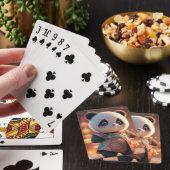 Jeu De Cartes Panda Cub dans l'attrait chinois traditionnel (In Situ)