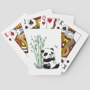 Jeu De Cartes Panda Eating Bamboo