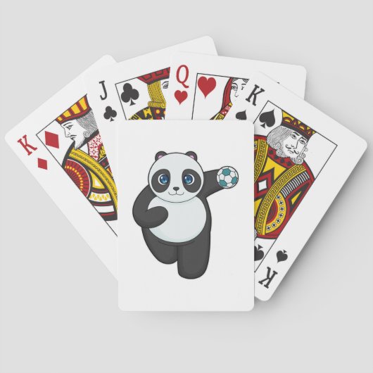 Jeu De Cartes Panda Handball player Handball (dos)