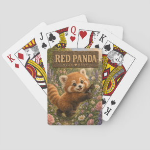Jeu De Cartes Panda roux bébé mignon livre de contes nurserie an